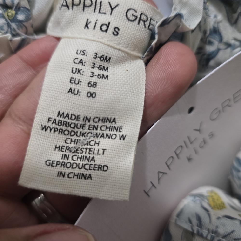 Happily Grey Kids Floral Bodysuit and Shoe Set - Blue and Yellow - Picture 8 of 12